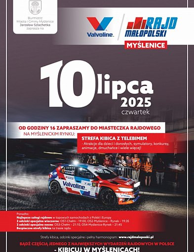 Valvoline Rajd Małopolski. Na Rynku w Myślenicach powstanie strefa kibica !-3275