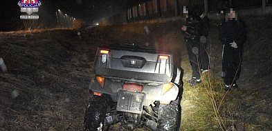 Lubień:  Jazda niezarejestrowanym quadem i ucieczka przed Policją...