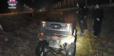 Lubień:  Jazda niezarejestrowanym quadem i ucieczka przed Policją...