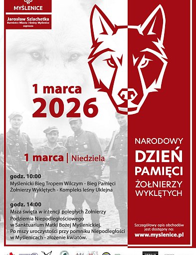 Zaproszenie na uroczyste obchody Dnia Żołnierzy Wyklętych w Myślenicach