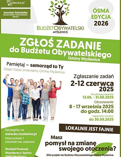 16 czerwca 2026 rusza kolejna edycja Budżetu Obywatelskiego Gminy Myślenice