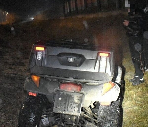 Lubień:  Jazda niezarejestrowanym quadem i ucieczka przed Policją...
