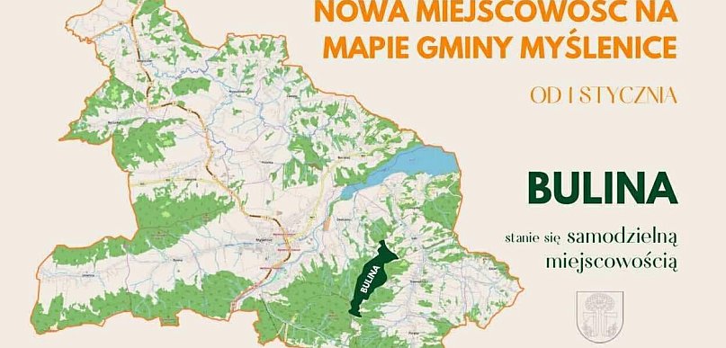 Bulina uzyskuje status samodzielnej wsi w gminie Myślenice