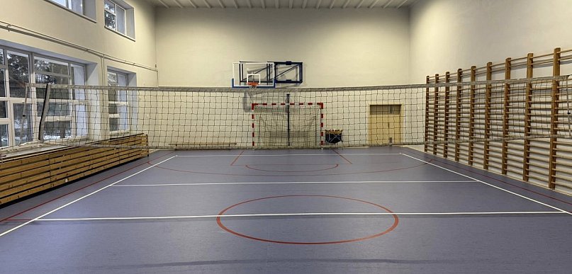 Odnowione pomieszczenia szkolne w Szkole Podstawowej w Krzyszkowicach.