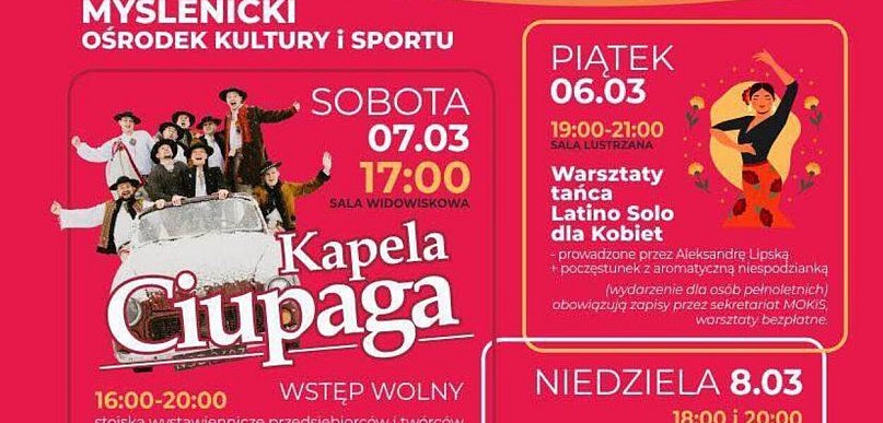 Zaproszenie na Myślenicki Dzień Kobiet 2026