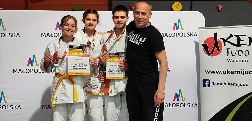 Medalowa niedziela judoków Sokoła Myślenice na zawodach w Wolbromiu