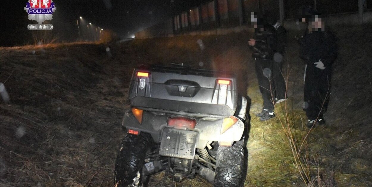 Lubień:  Jazda niezarejestrowanym quadem i ucieczka przed Policją...