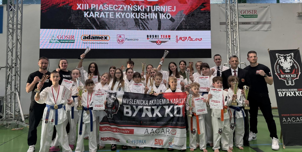 Sukces karateków Byakko Myślenice podczas turnieju IKO Mazovia Cup